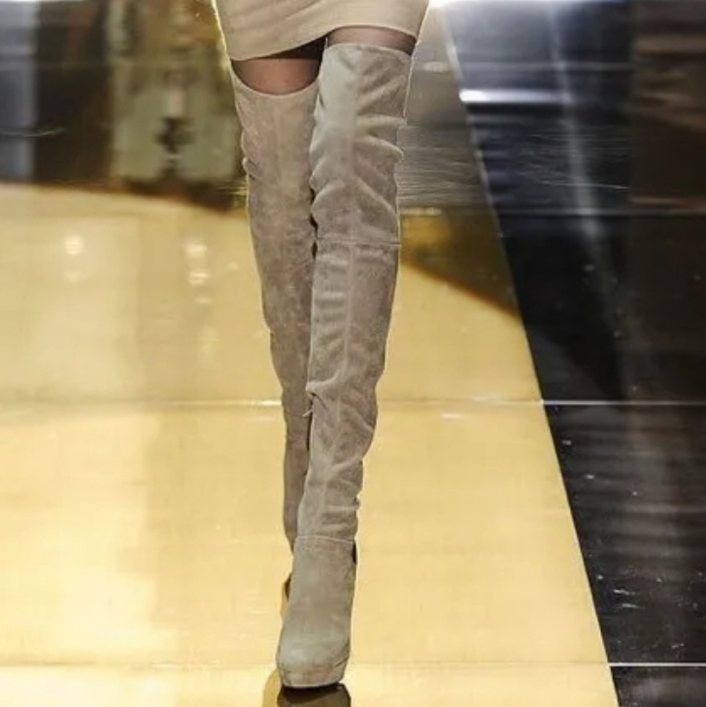 Auth Gucci Thigh High OTK Boots